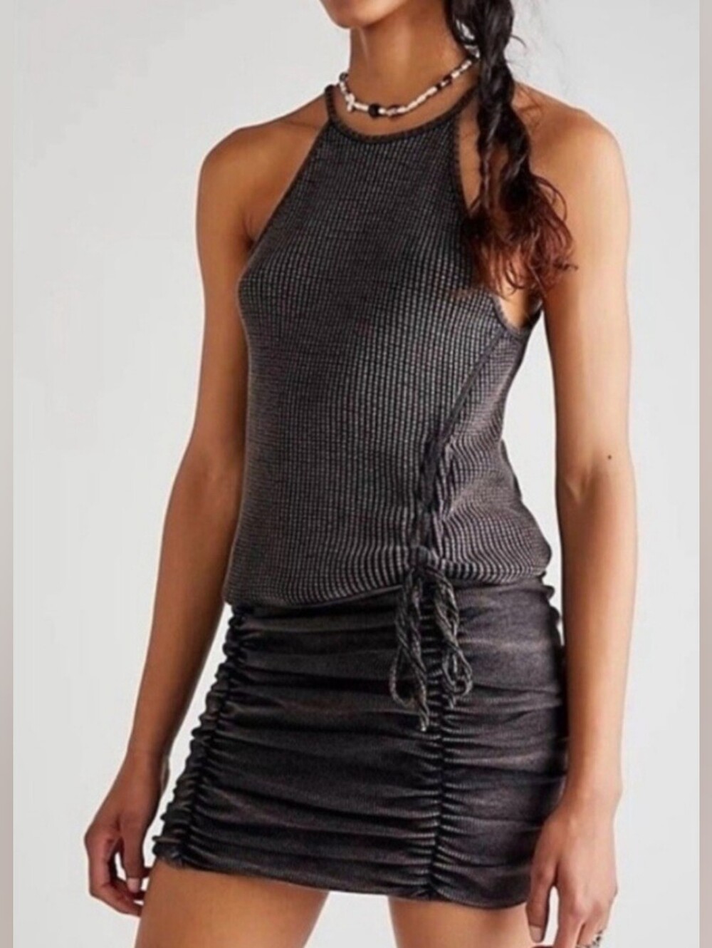 Free People One Katya Thermal Mini Dress